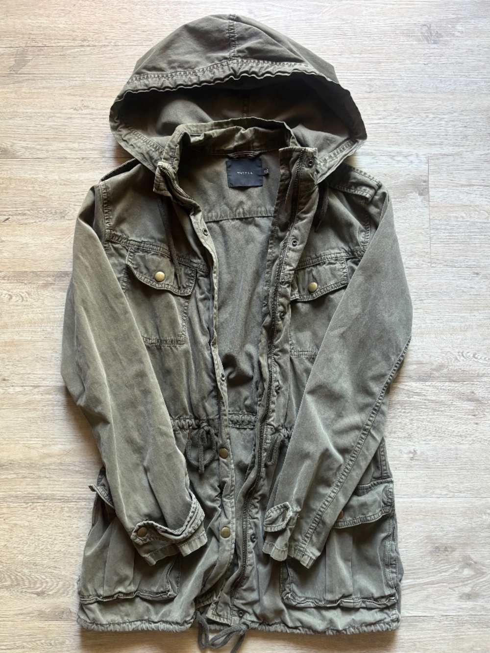 Talula Aritzia Parka Utility Jacket Olive Green Size XS